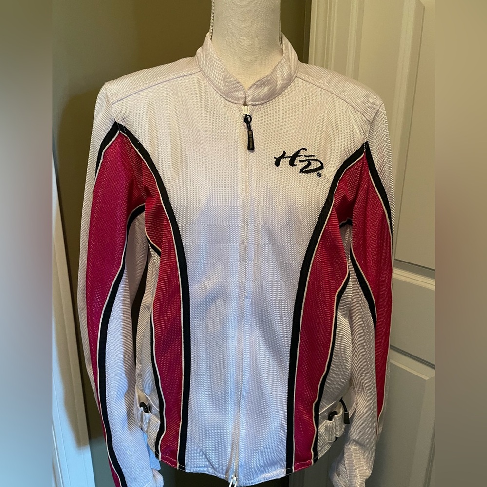 Harley-Davidson White and Red Women's Jacket